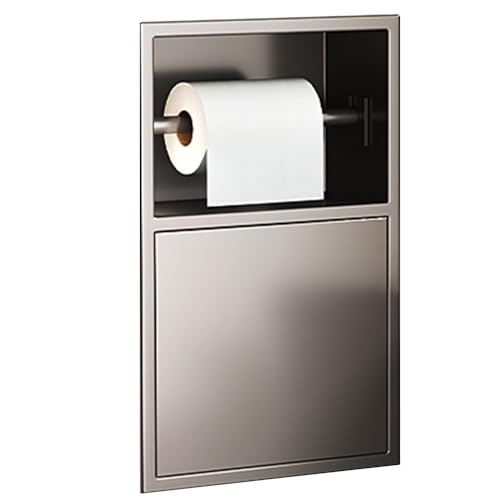 Recessed Steel Shower Cabinet with Paper Holder and Bin