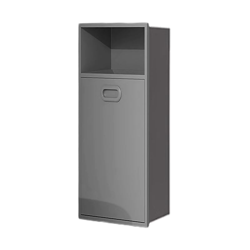 Black Recessed Double-Layer Stainless Steel Shower Niche