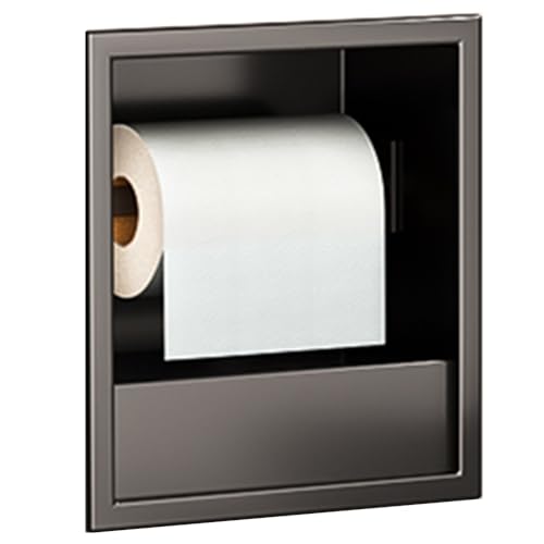 Recessed Steel Shower Cabinet with Paper Holder and Bin
