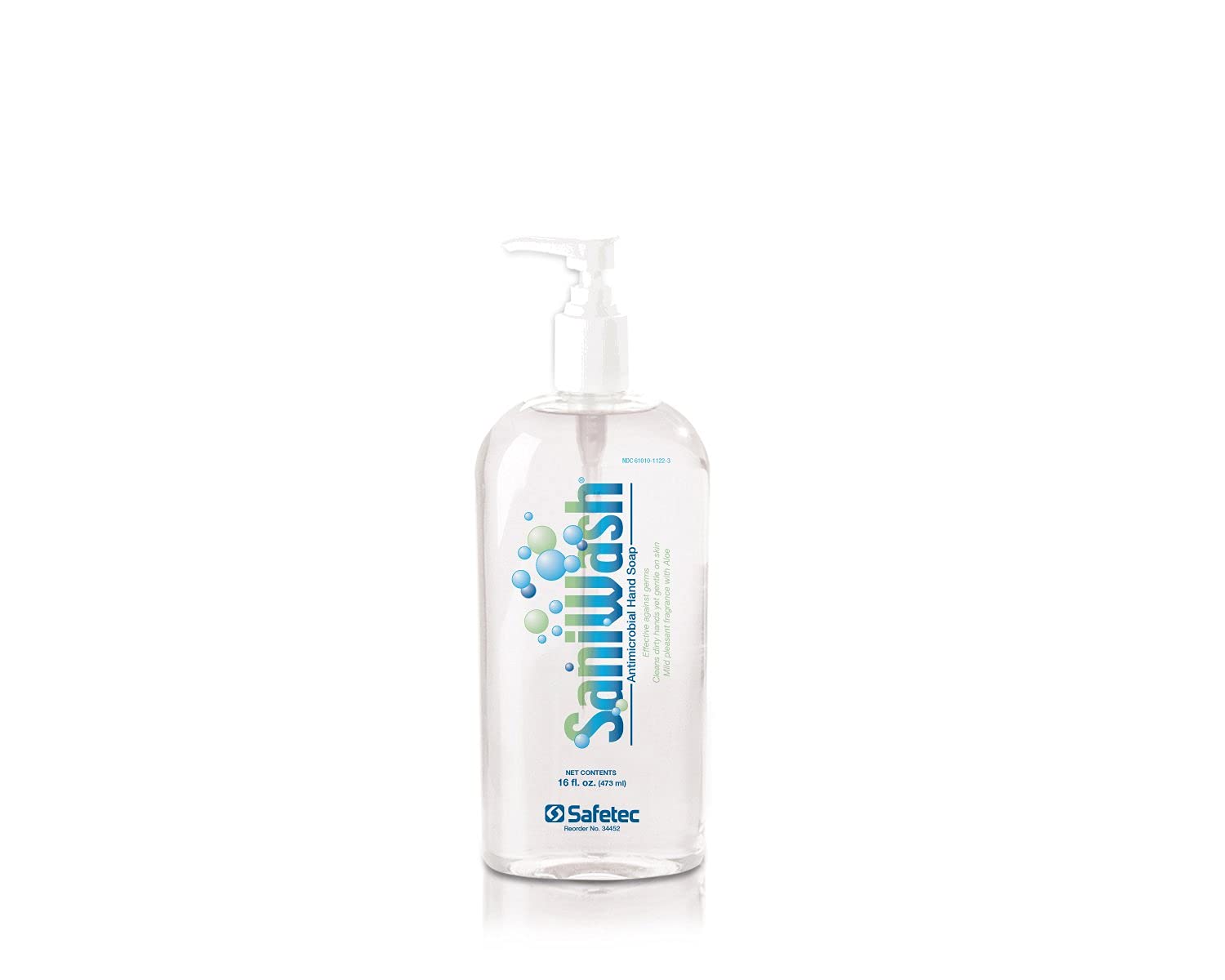 Safetec Sani Wash Hand Soap, 16 oz. pump bottle (12 bottles/case)