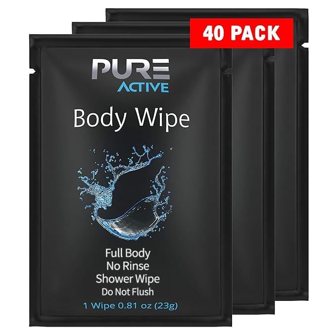 Individually Wrapped Unscented Hygiene Body Wipes