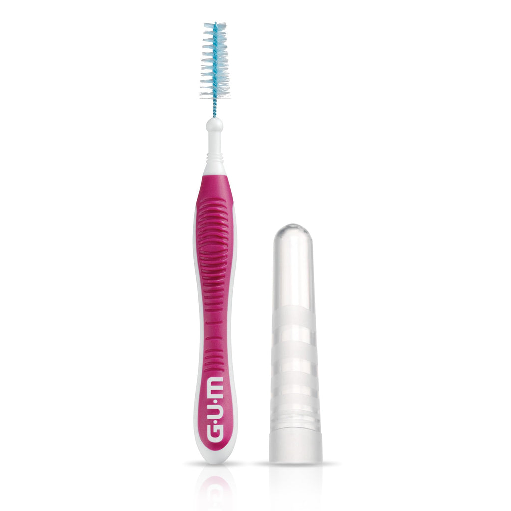 GUM Proxabrush Go-Betweens - Moderate - Interdental Brushes - Soft Bristled Dental Picks for Plaque Removal Health - Safe for Braces & Dental Devices