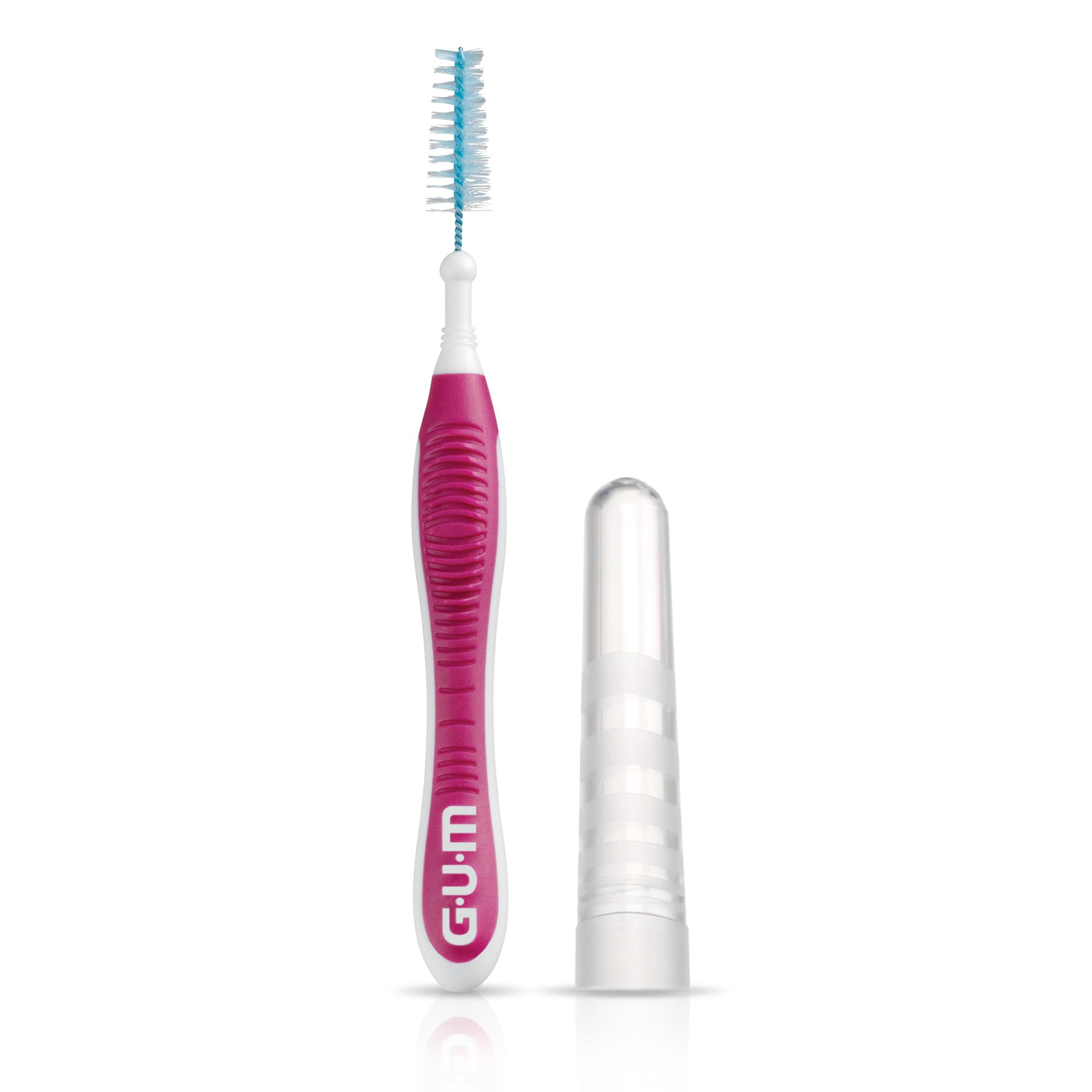 GUM Proxabrush Go-Betweens - Moderate - Interdental Brushes - Soft Bristled Dental Picks for Plaque Removal Health - Safe for Braces & Dental Devices