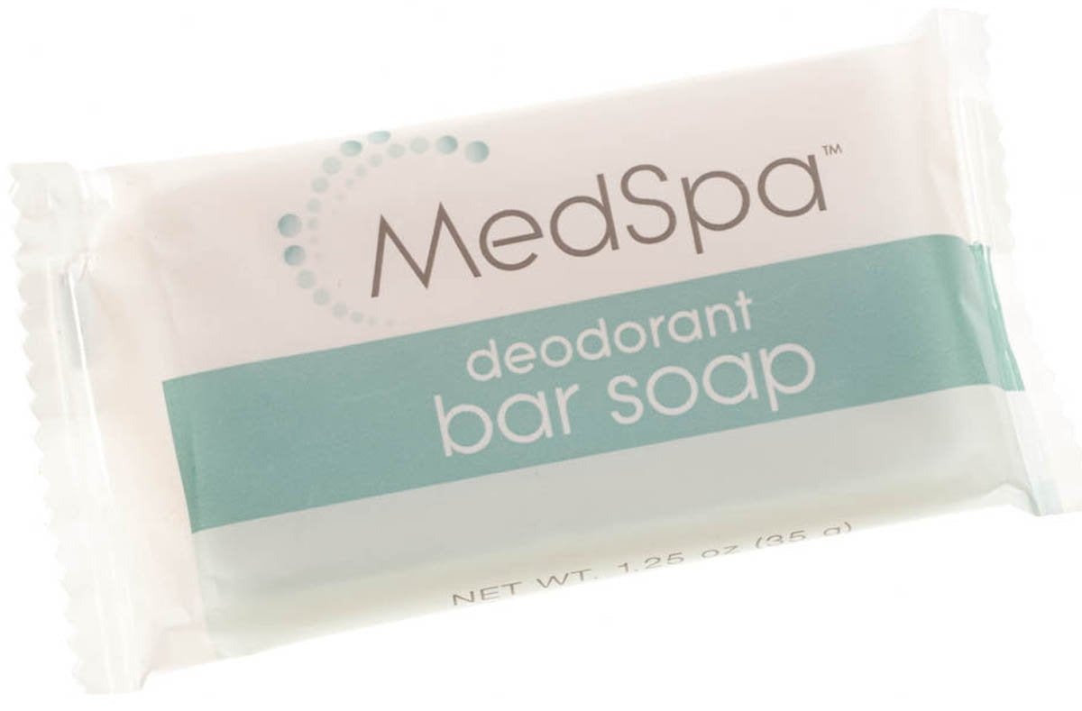 Medline MedSpa Deodorant Bar Soap, 1.25 oz., Hygiene Essential, Pack of 400