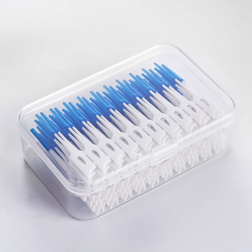 UMDIEOD 200pcs Floss Dental Silicone Interdental Brush Toothpick