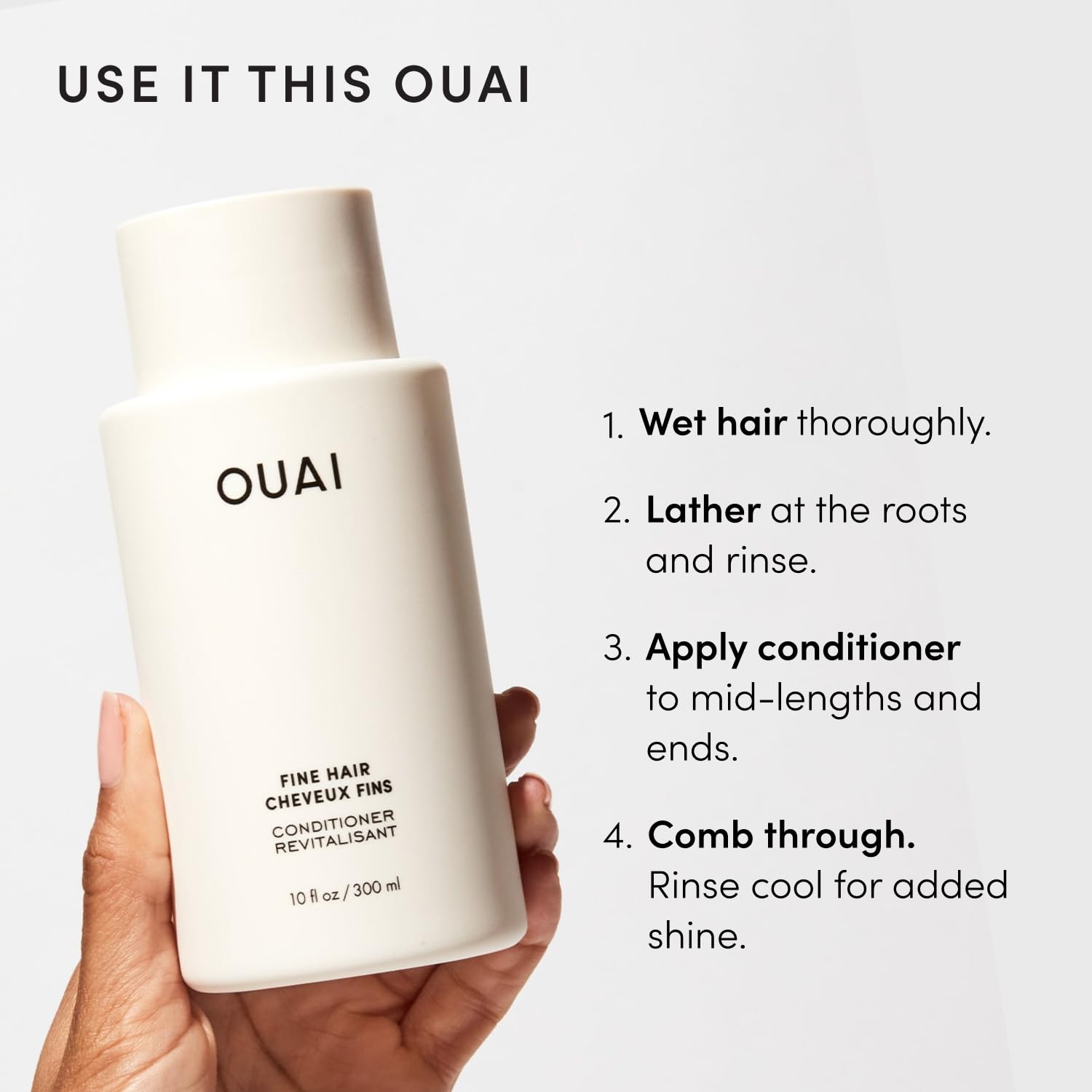 OUAI Shampoo + Conditioner Set