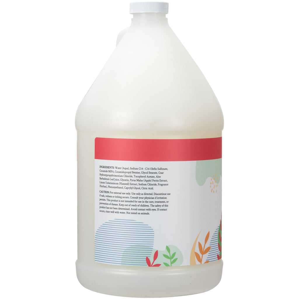 Ginger Lily Farms Botanicals All-Purpose Liquid Hand Soap Refill, 100% Vegan & Cruelty-Free, Apple Pear Scent, 1 Gallon (Pack of 4)