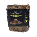 SmellGood - African black soap, totally natural, raw and organic soap, great for body and face wash, imported from Ghana, 5 LB bar, 6 Units Set