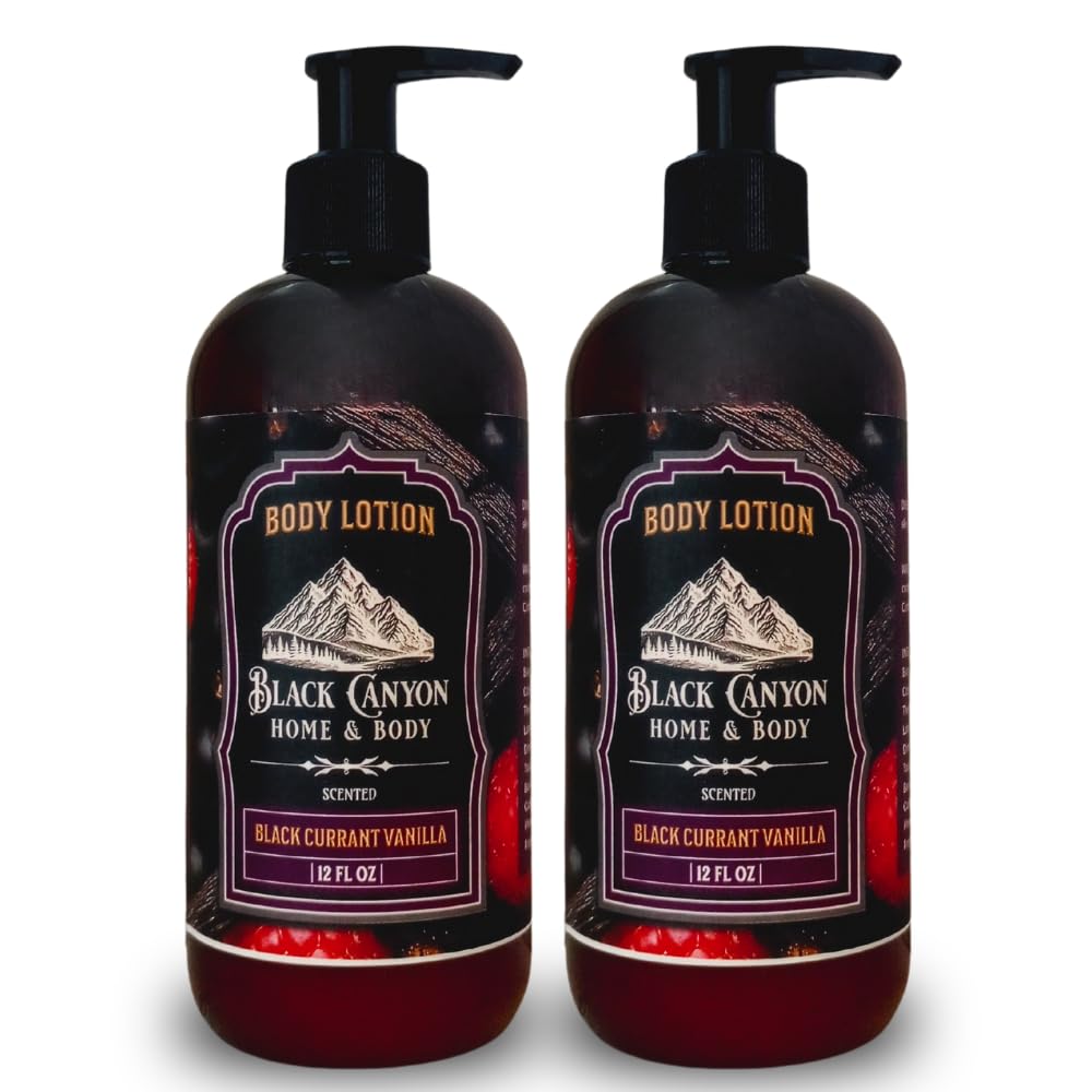Black Currant Vanilla Body Lotion with Jojoba Oil 12 oz