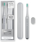 Aquasonic Icon ADA-Accepted Rechargeable Toothbrush | Magnetic Holder & Slim Travel Case | 2 Brushing Modes & Smart Timers | Gentle Micro-Vibrations