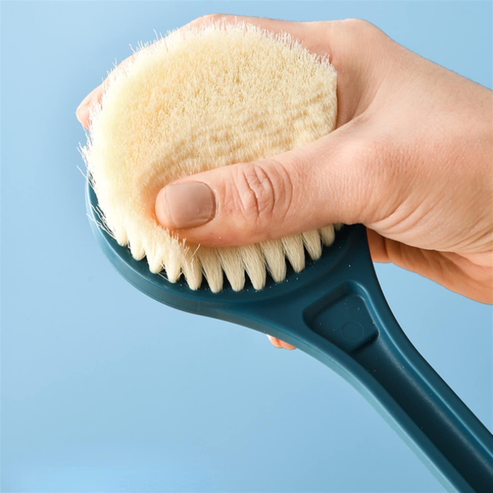 MENGKK Bath Loofahs Long Handle Bath Brush Exfoliating Scrub Body Scrubber Back Massager Shower Sponge Exfoliator Cleaning Tools Bathing Accessories