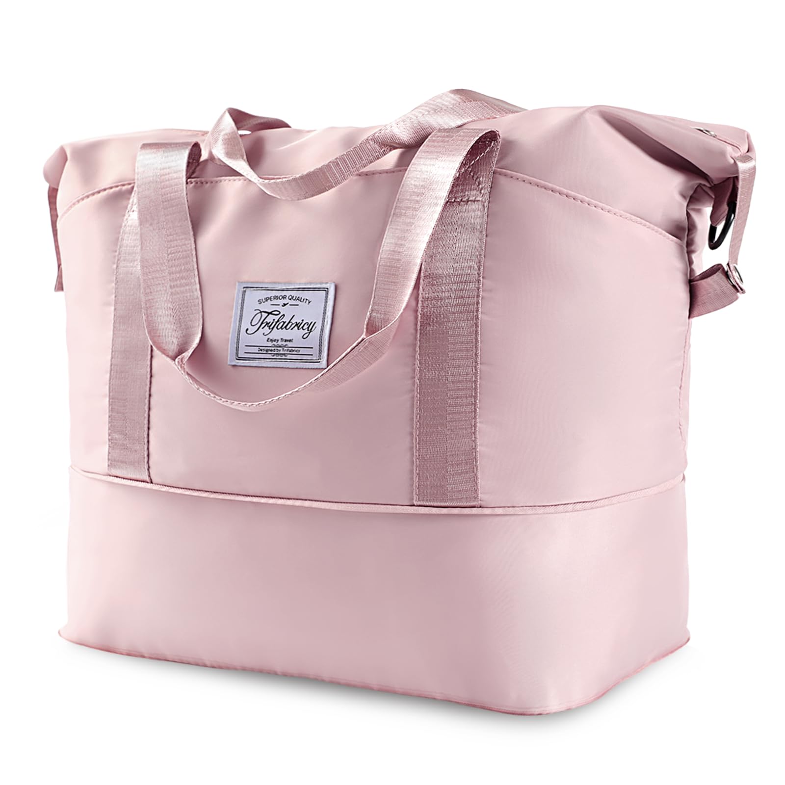 Expandable Carry-On Duffel Bag with Wet Pocket and Trolley Sleeve