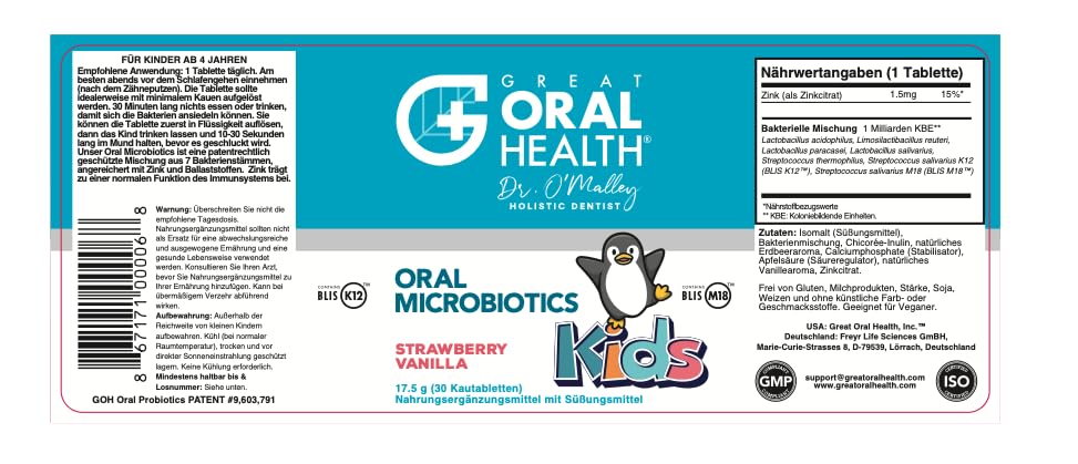 Oral Probiotics for Mouth Bad Breath Treatment for Adults: Dentist Formulated Advanced Oral Probiotics for Teeth and Gums with BLIS K12 M18-60 Chewable Oral Health Probiotics Supplement Tablets Mint