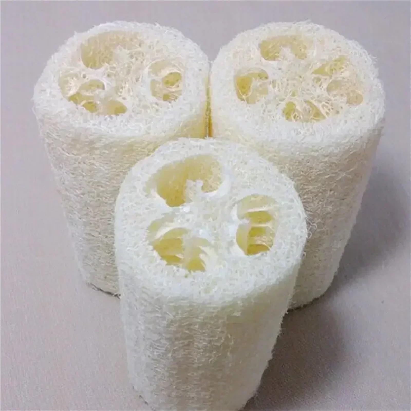 3PCS Exfoliating Natural Loofah Gourd Sponge Bath Rub Dishes Cleaning Scrubber Tool