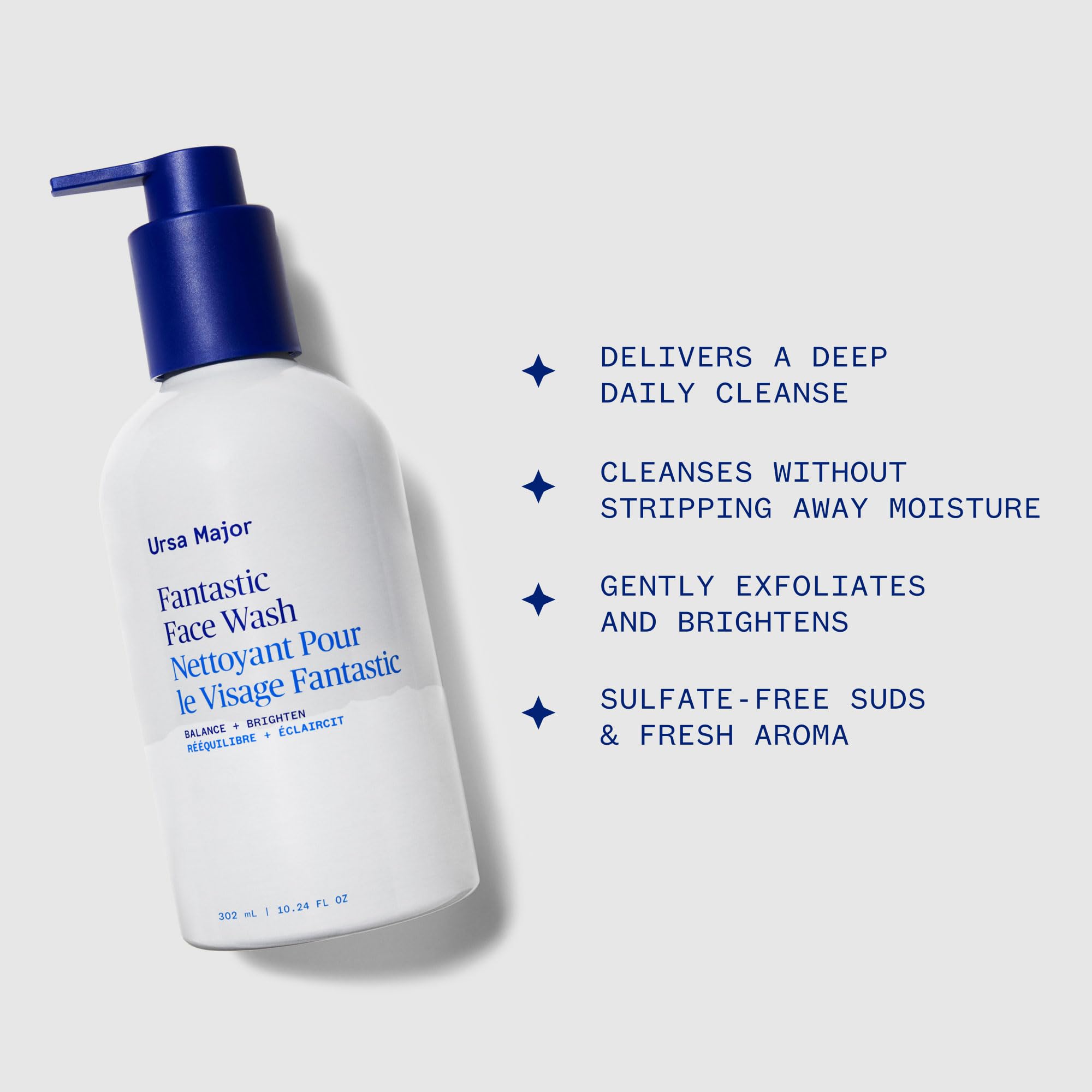 Ursa Major Daily Refresh Bundle | Essential Face Wipes, Fantastic Face Wash, Golden Hour Recovery Cream | 3 count