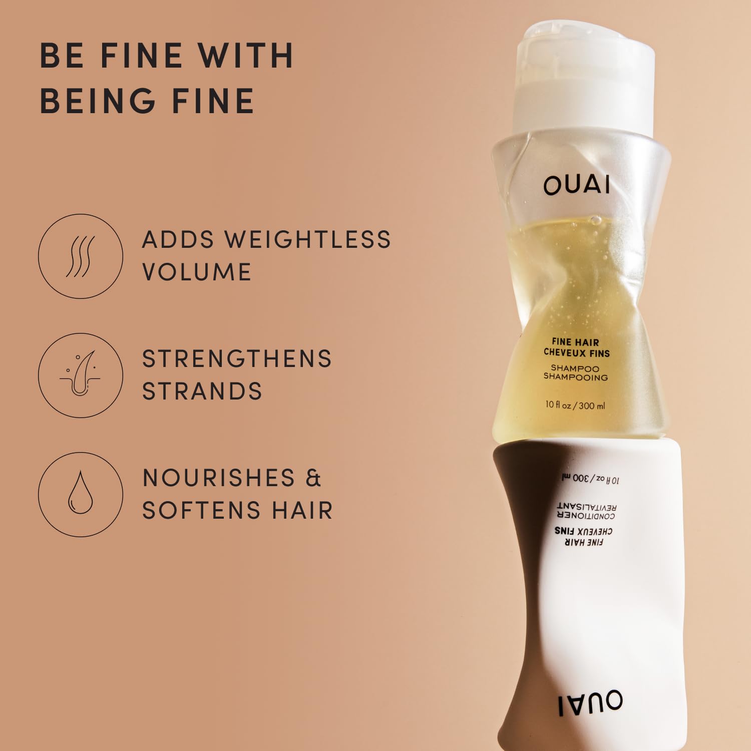 OUAI Shampoo + Conditioner Set