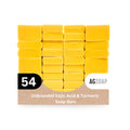 AGSOAP Kojic Acid Face & Body Soap Bar | Brightening & Even Looking Skin Tone | Individually Wrapped Unbranded Bulk Amenities | 54 Hand Cut Bars 4.4 Oz/125g Each