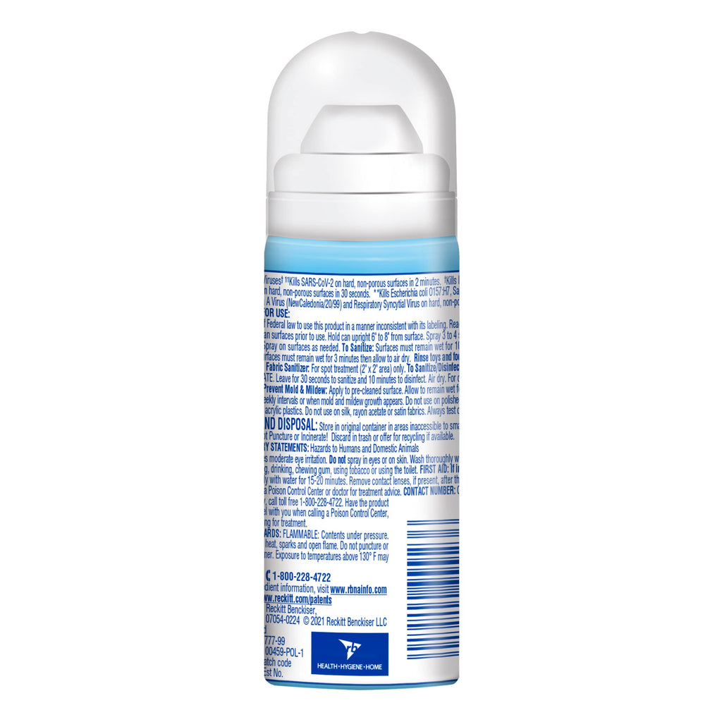 Lysol To Go Disinfectant Spray, Travel Size Sanitizing and Antibacterial Spray, For On-the-Go Disinfecting and Deodorizing, Crisp Linen, 1.5 Fl. Oz