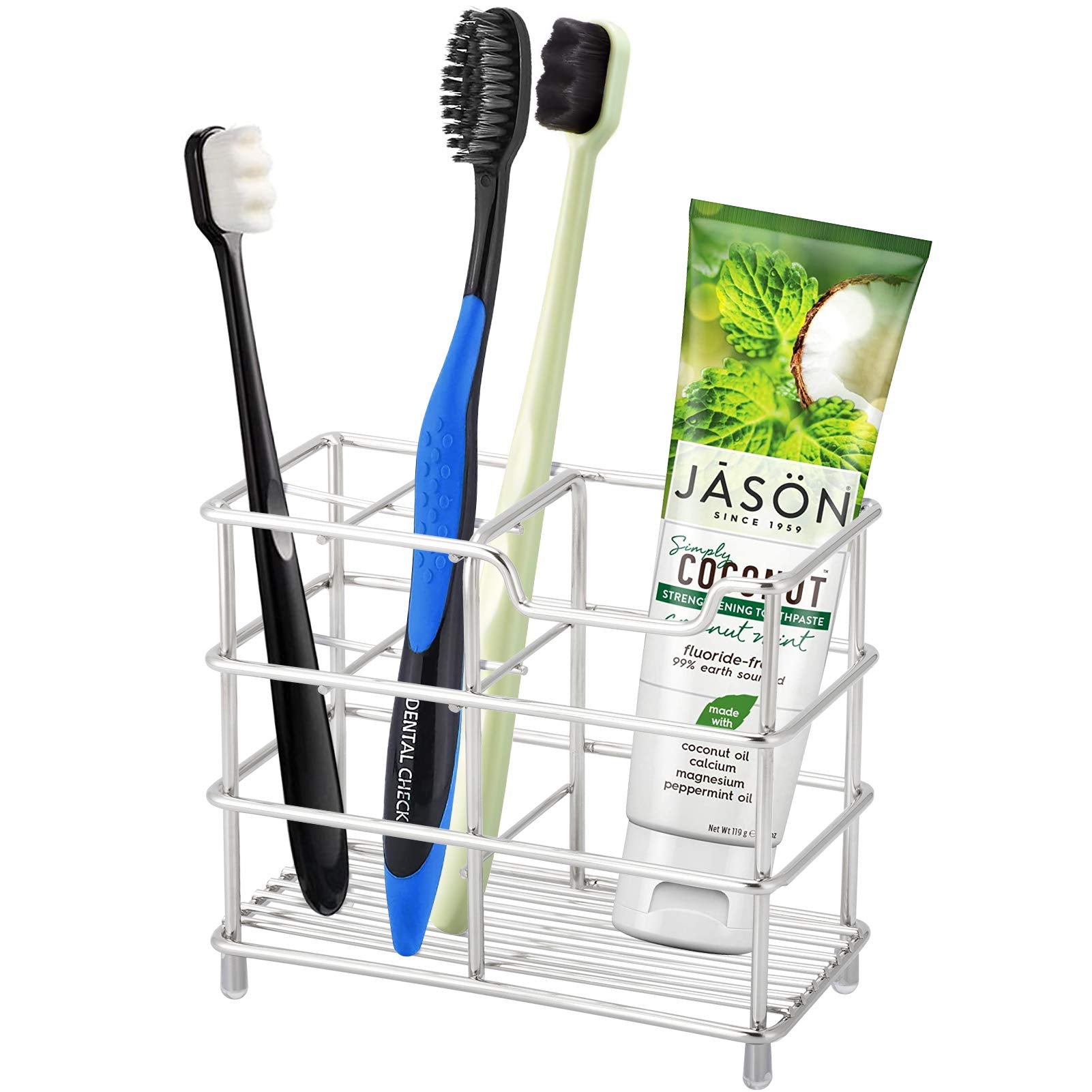 304 Stainless Steel Toothbrush and Toothpaste Holder