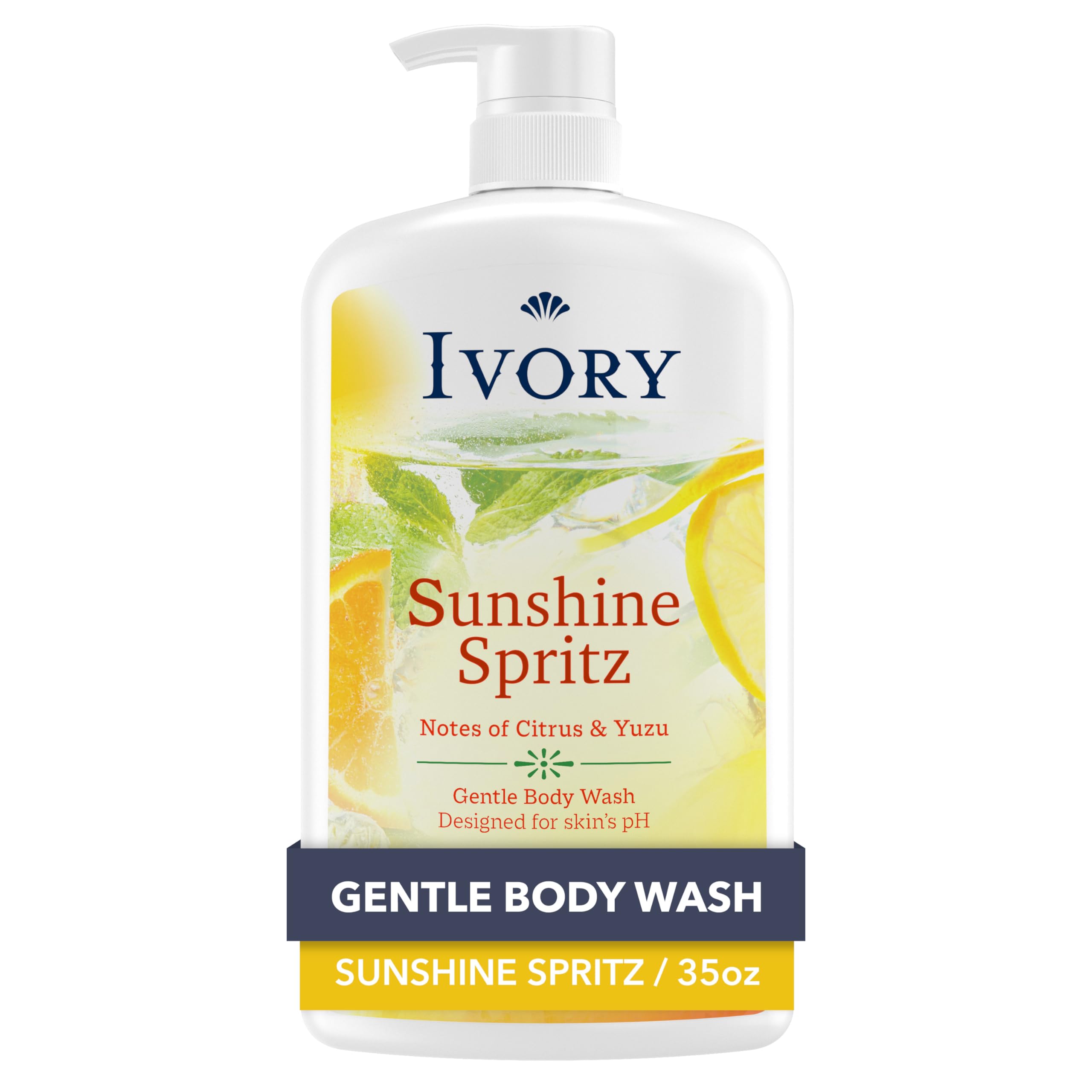 Ivory Body Wash, Designed for the Whole Family, Gentle Formula, Free of Dyes Heavy Perfumes Parabens Phthalates & Silicones