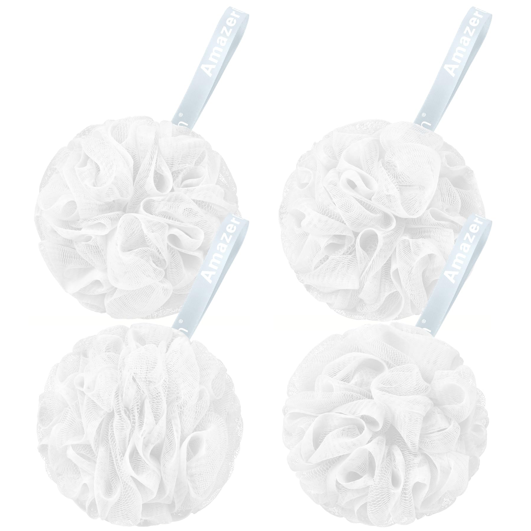 AmazerBath Loofah Sponge (Pack of 4)