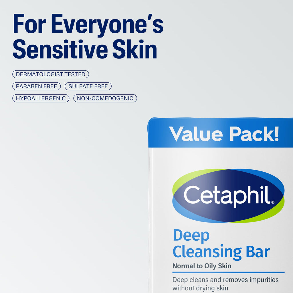 Cetaphil Bar Soap, Deep Cleansing