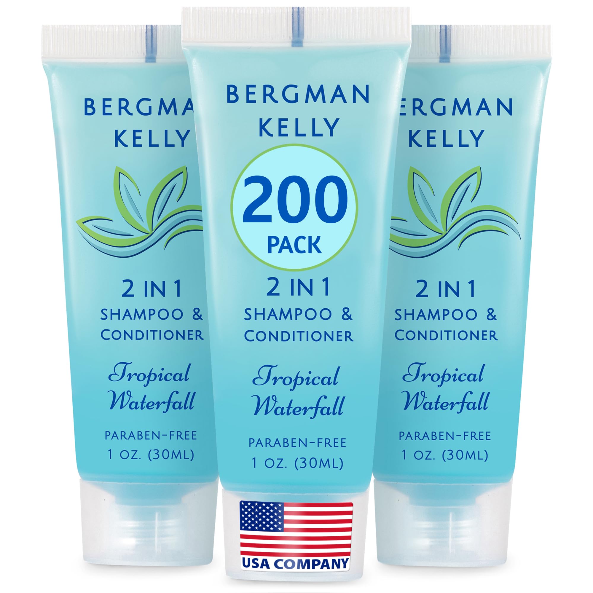 Bergman Kelly Tropical 2-in-1 Travel Shampoo and Conditioner