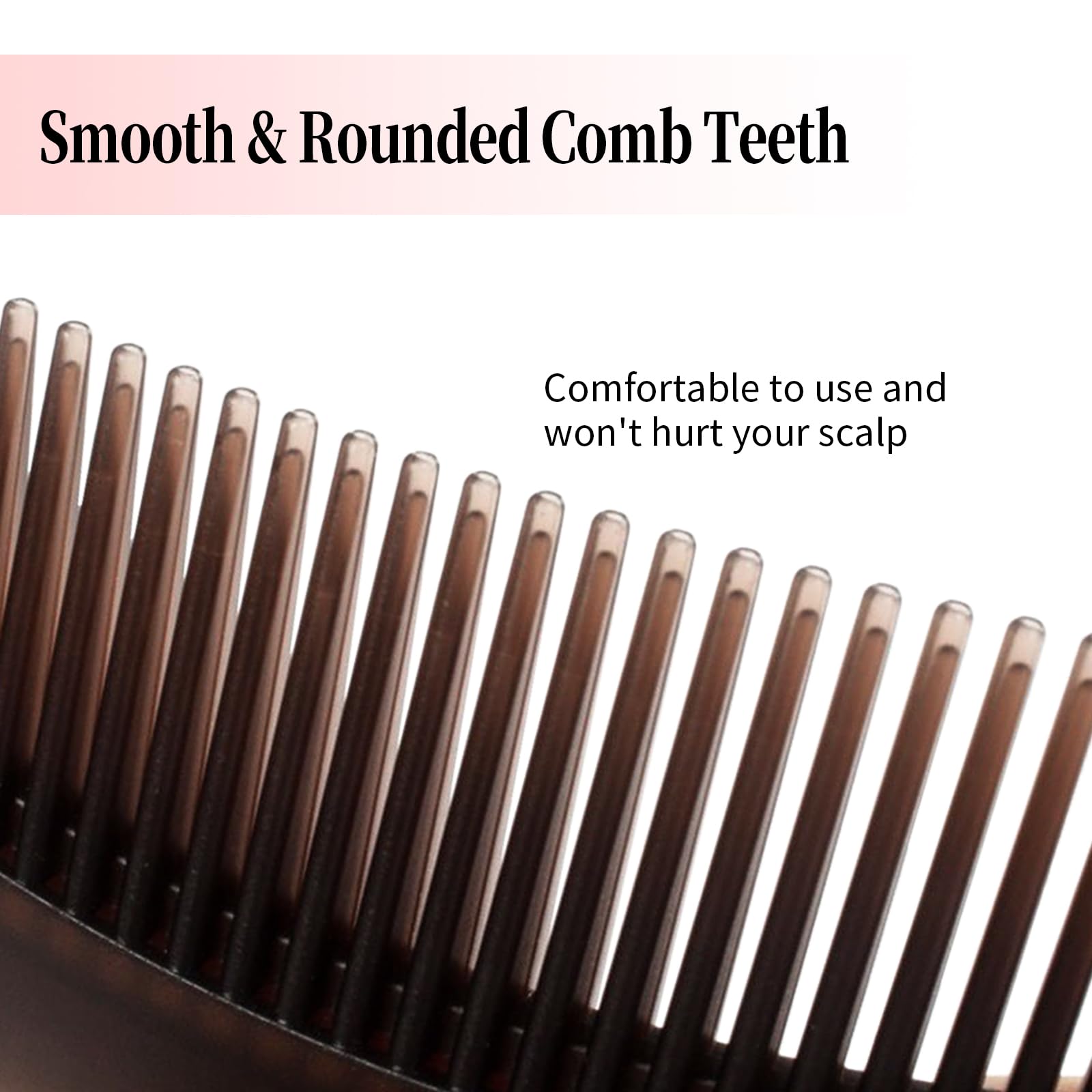 Dandruff Comb, Stainless Steel Fine Tooth Lice/Flea Comb, Psoriasis Comb, Scalp Oil Buildup Removal Wide Hollow Tooth Button Hairbrush for Scalp Massage Care for Man Women and Kids