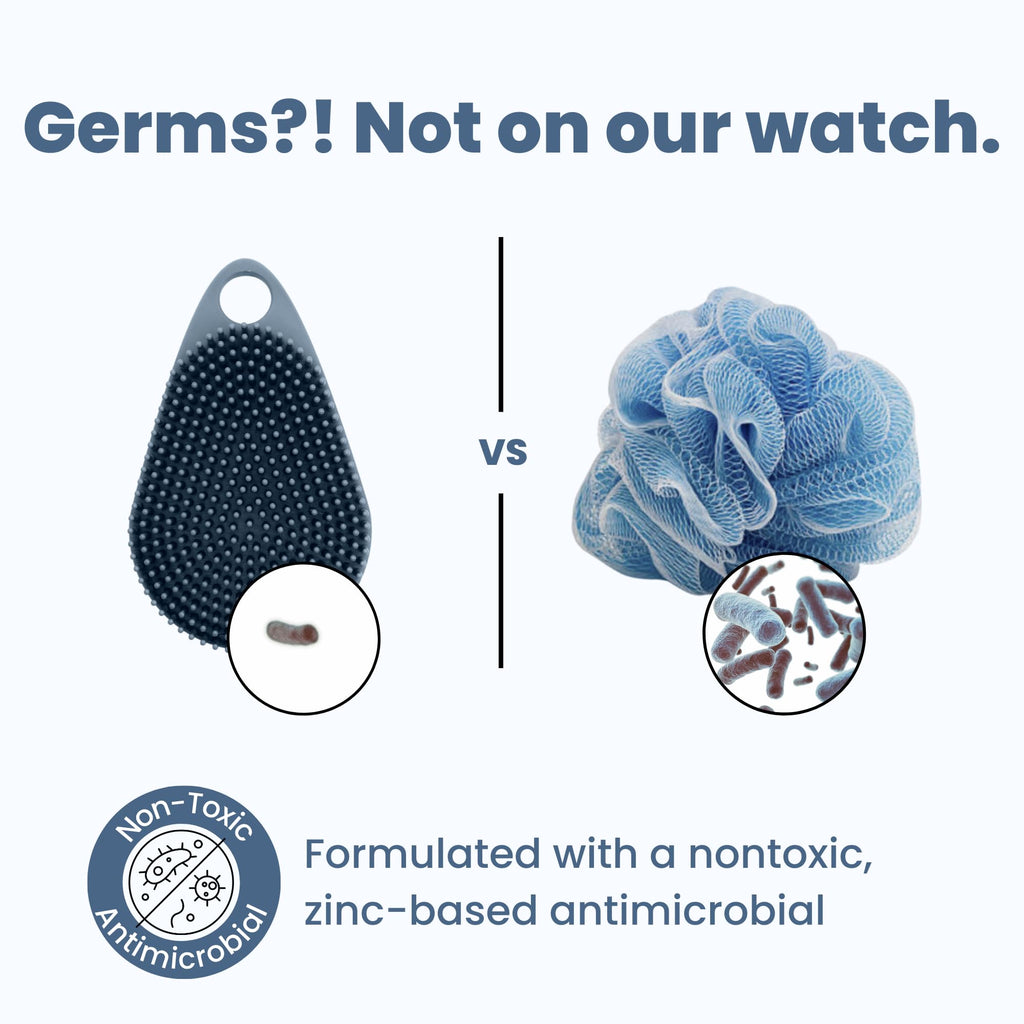 Scrub-dub™ - Body Scrubber to Clean and Exfoliate Your Skin, Scalp and Face | Antimicrobial | Made in The USA | Loofah Replacement | Gender Neutral