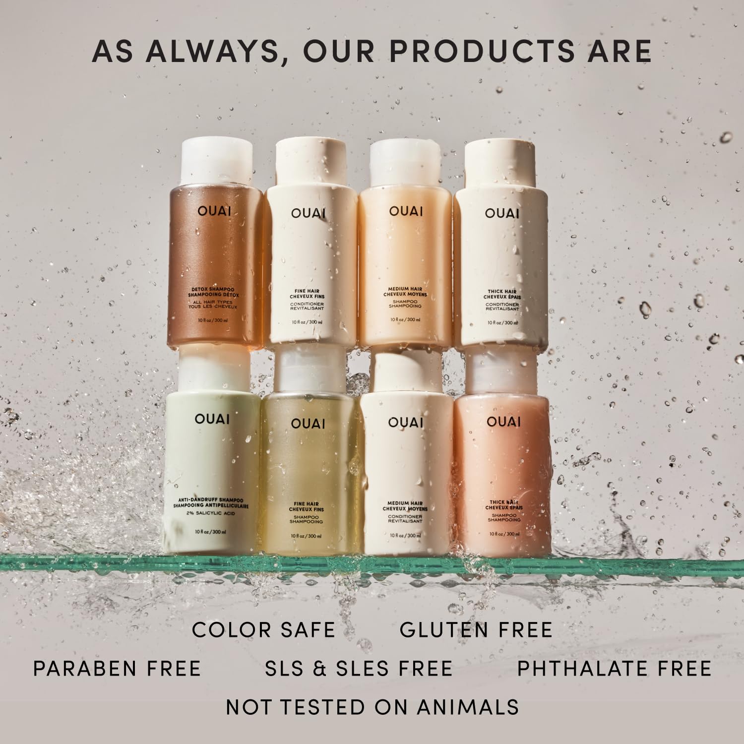 OUAI Shampoo + Conditioner Set