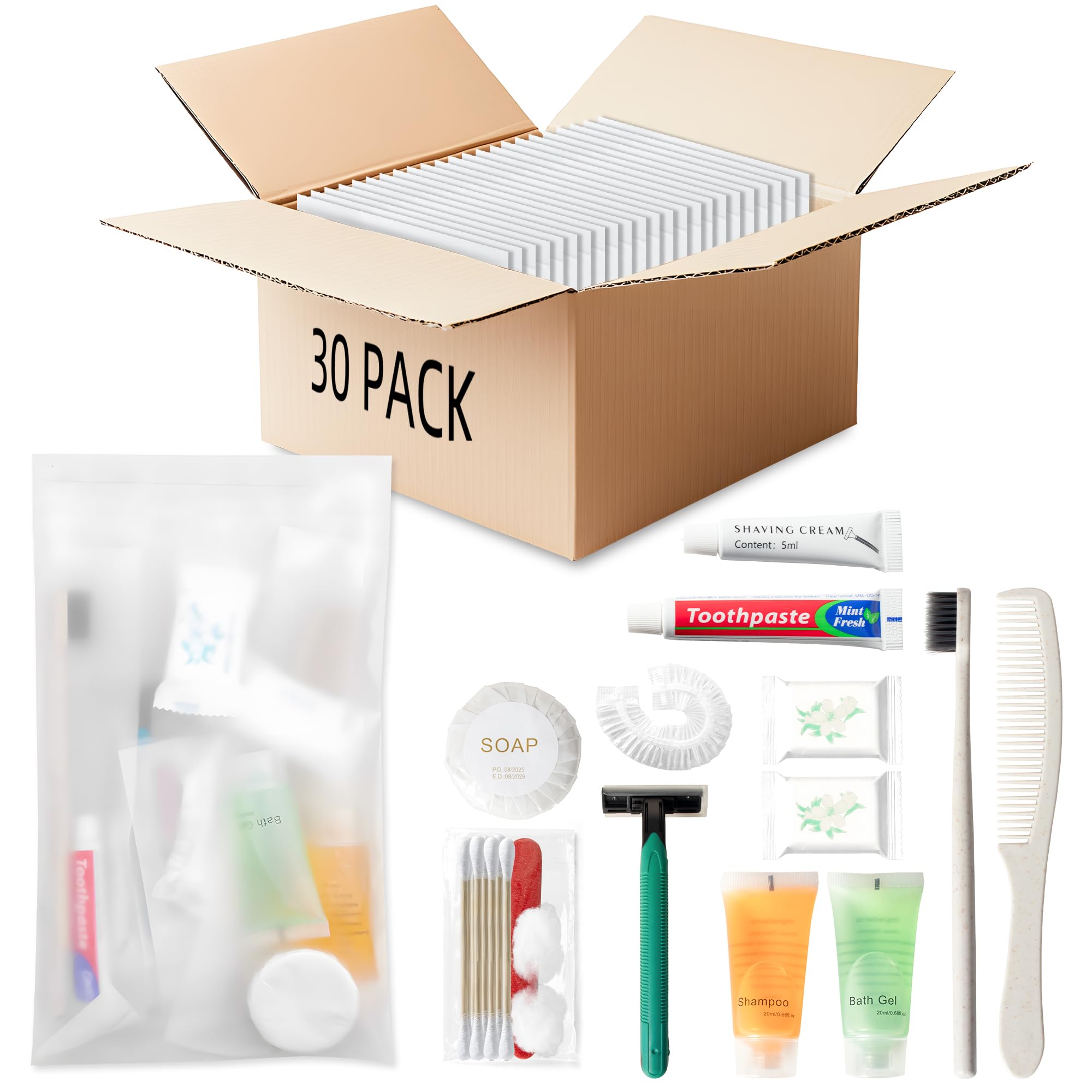 Hygiene Kit, Hygiene Kit Bulk, Individually Packed, The Travel Hygiene Kit Is Fully Equipped, Convenience Kits Suitable For Hotel, Home, Travel