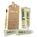 ORGANO OG Smile Oral Care Bundle (3 Toothpaste and 1 Set [of 4] Bamboo Toothbrushes)