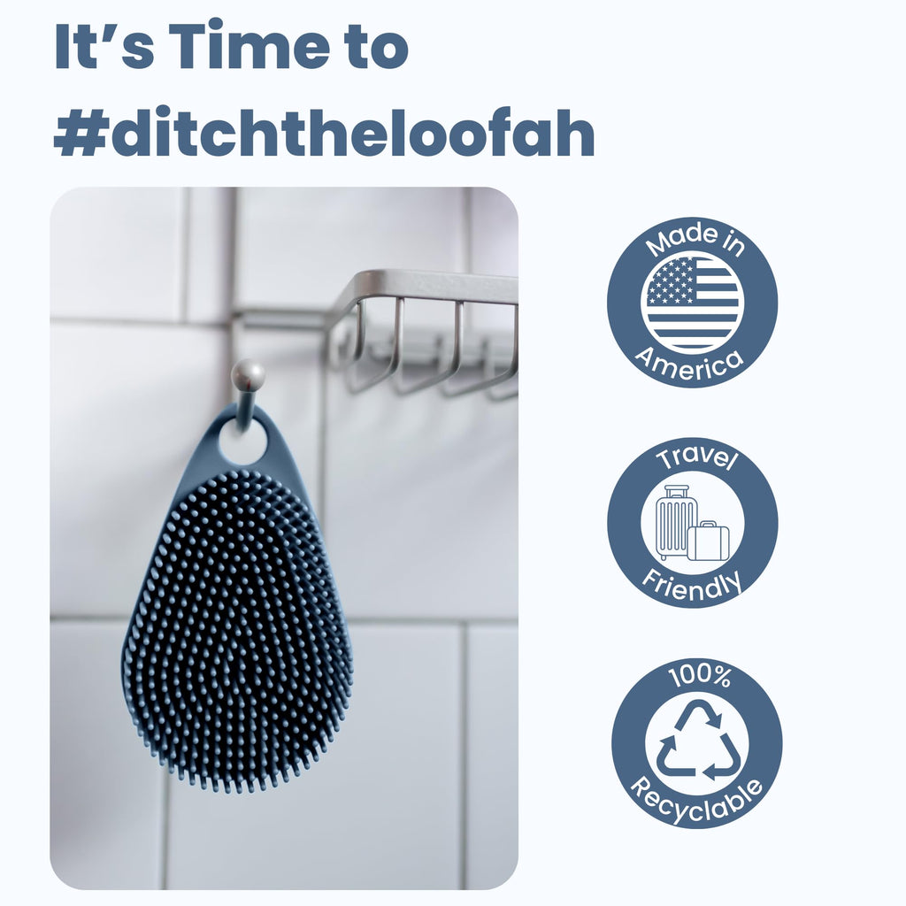 Scrub-dub™ - Body Scrubber to Clean and Exfoliate Your Skin, Scalp and Face | Antimicrobial | Made in The USA | Loofah Replacement | Gender Neutral