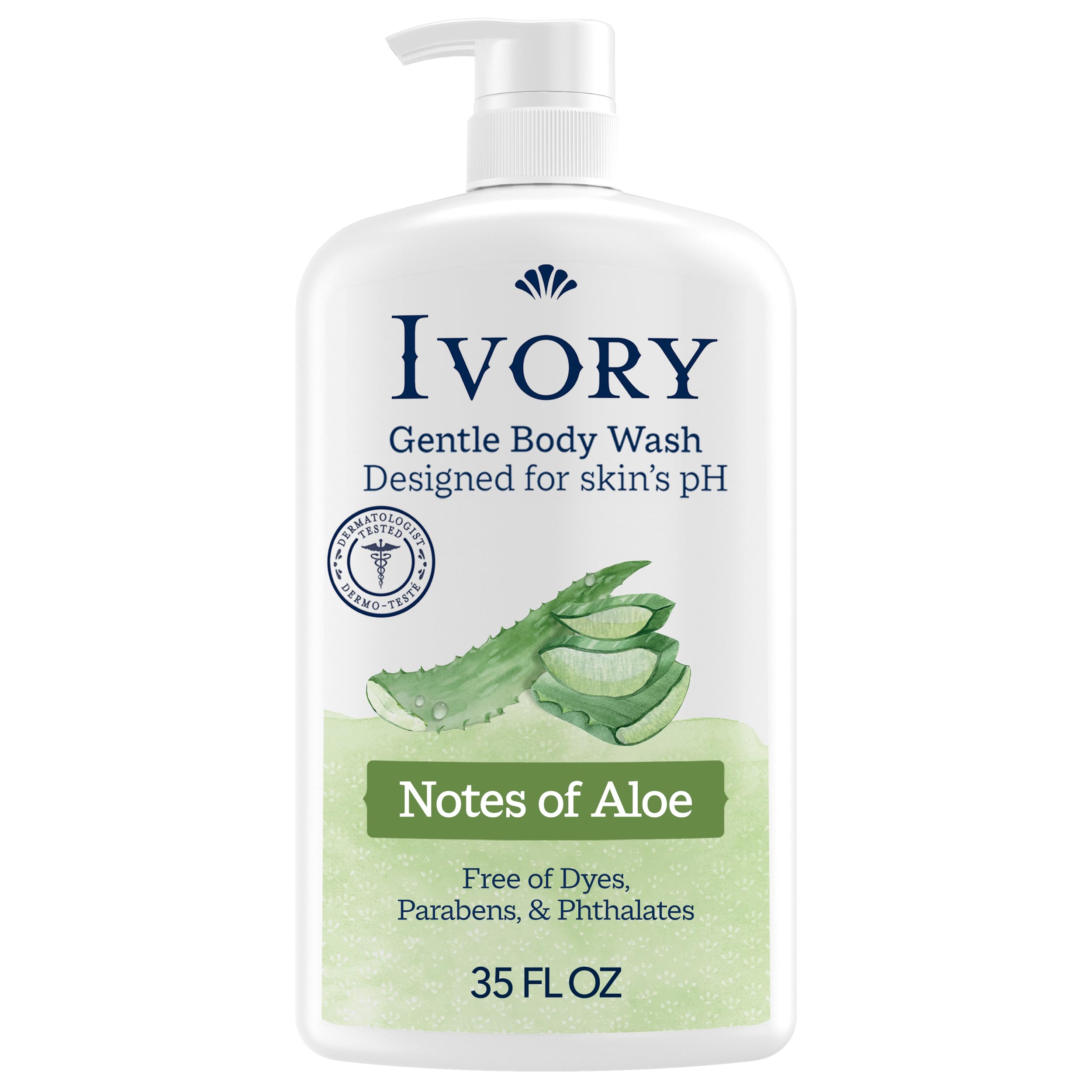 Ivory Body Wash, Designed for the Whole Family, Gentle Formula, Free of Dyes Heavy Perfumes Parabens Phthalates & Silicones