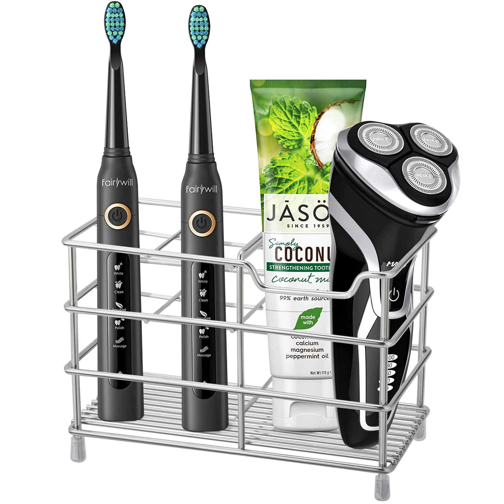 304 Stainless Steel Toothbrush and Toothpaste Holder