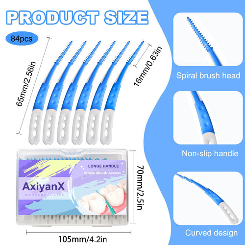 AxiyanX 84-Piece Soft Interdental Floss Picks