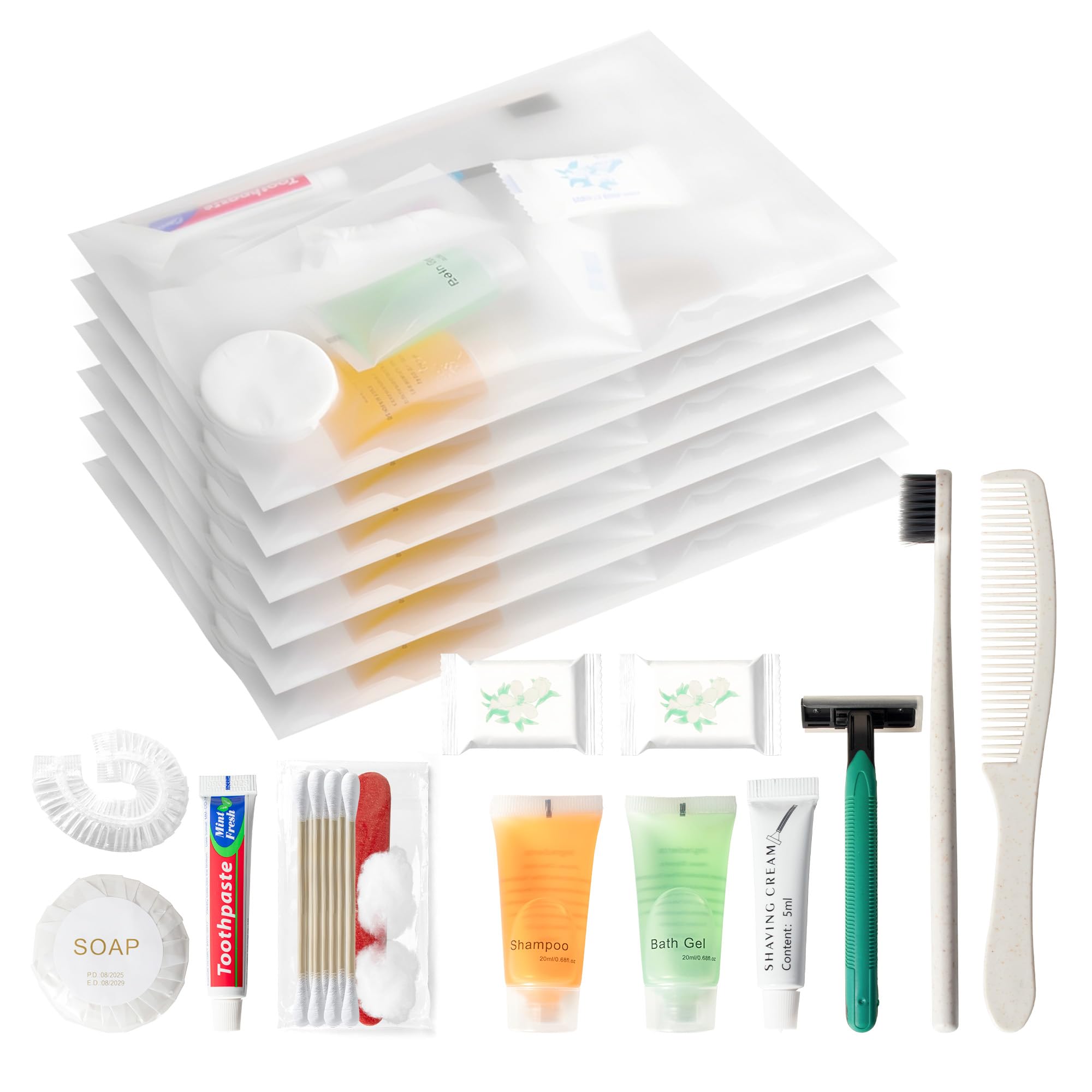 Individually Packed Bulk Travel Hygiene Kit Set