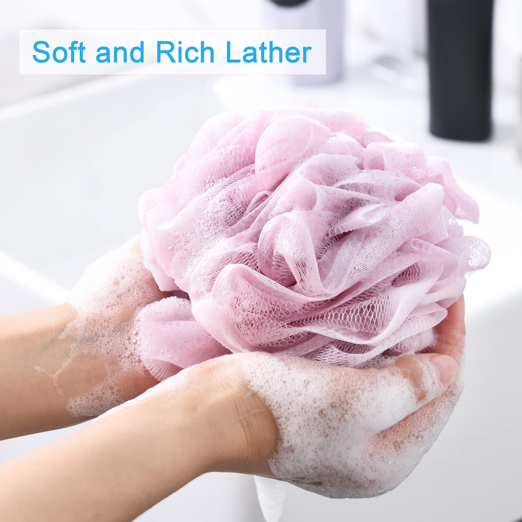 AmazerBath Loofah Sponge (Pack of 4)