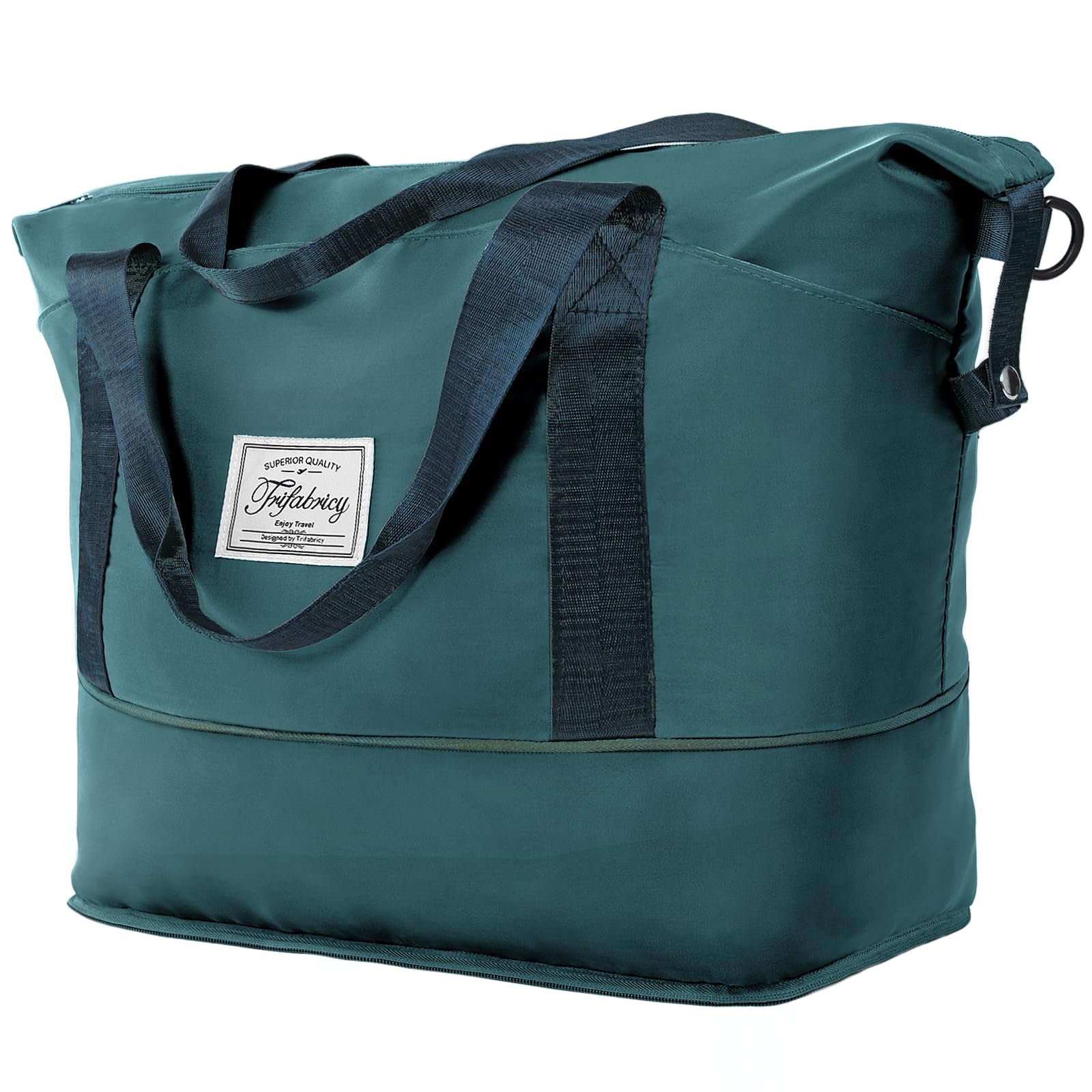 Expandable Carry-On Duffel Bag with Wet Pocket and Trolley Sleeve