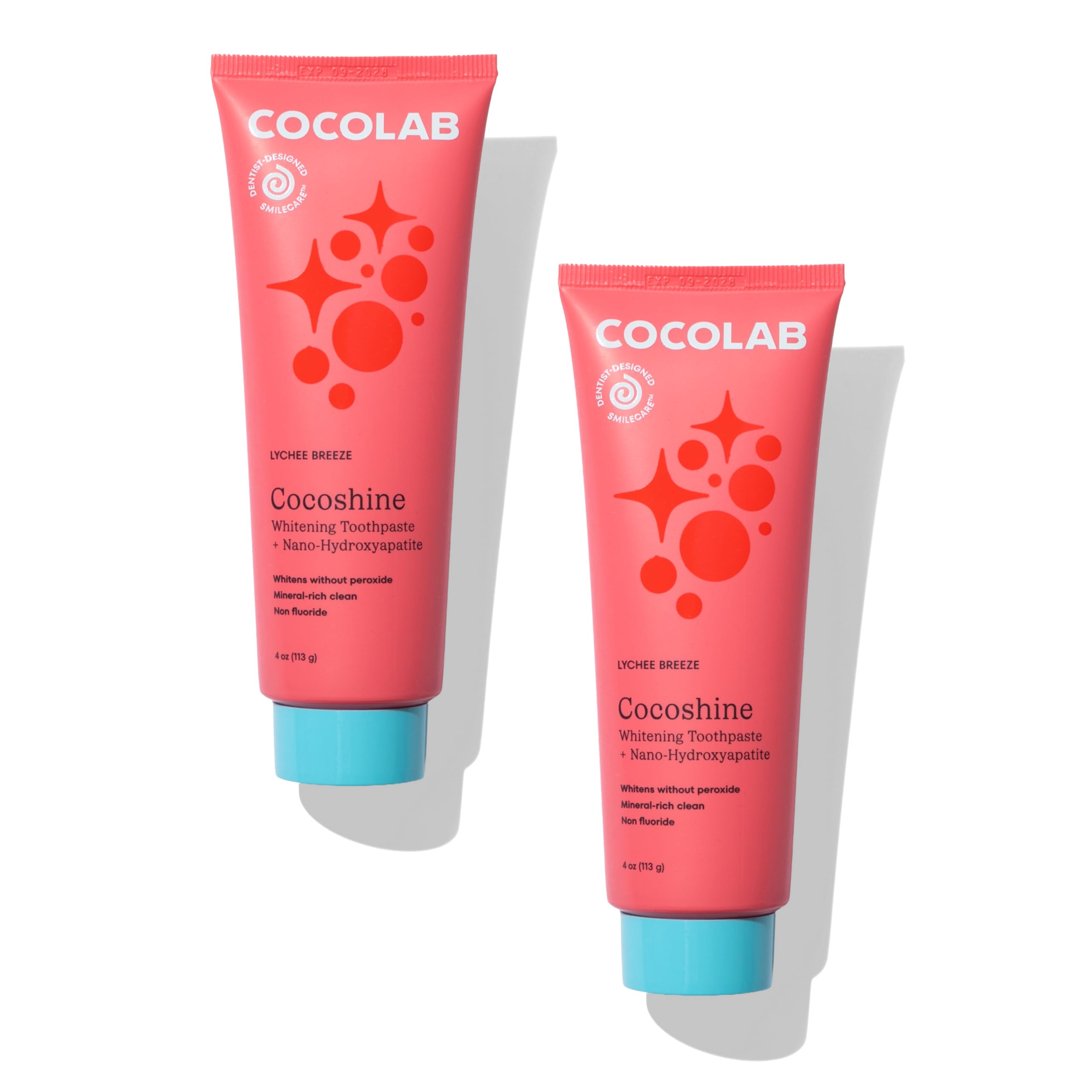 Cocoshine Teeth Whitening Toothpaste by Cocolab, Nano-Hydroxyapatite Toothpaste, Non-Fluoride with Xylitol and Coconut Oil, Gently Formulated for Sensitive Teeth, Adults and Kids