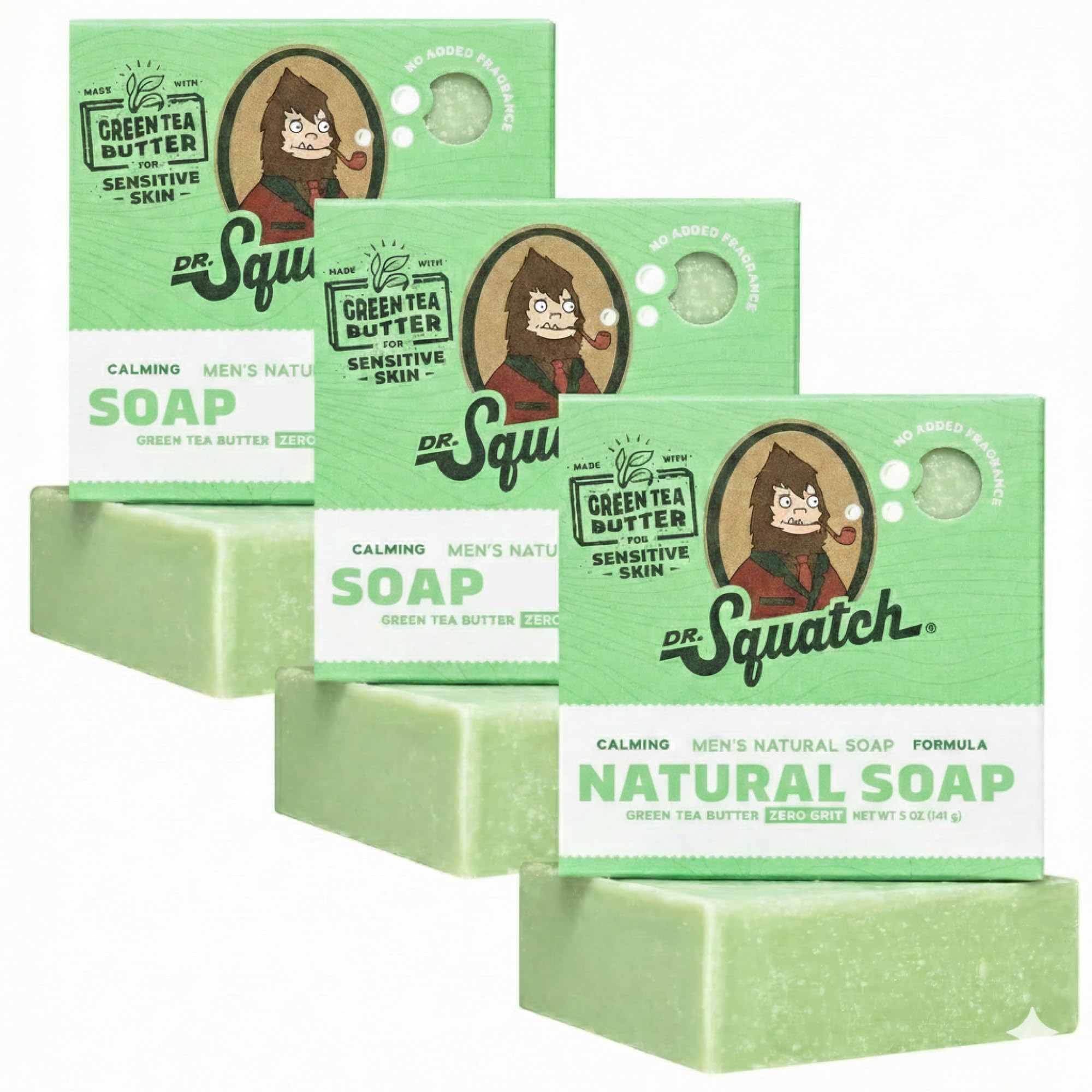 Dr. Squatch Natural Bar Soap for Men - Cold Process Soap with No Harsh Chemicals