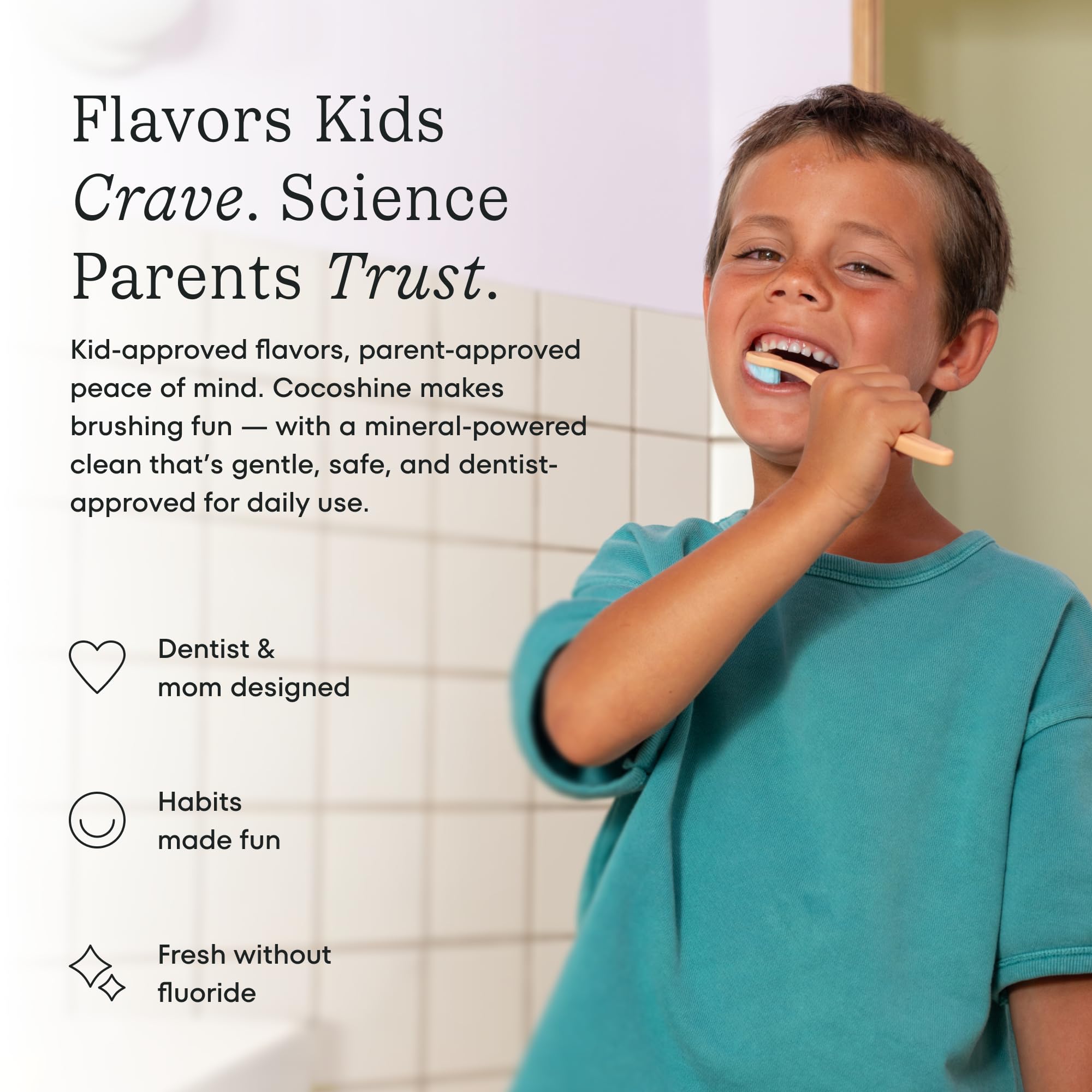 Cocoshine Teeth Whitening Toothpaste by Cocolab, Nano-Hydroxyapatite Toothpaste, Non-Fluoride with Xylitol and Coconut Oil, Gently Formulated for Sensitive Teeth, Adults and Kids