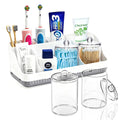 7-Slot Detachable Toothbrush and Toothpaste Holder