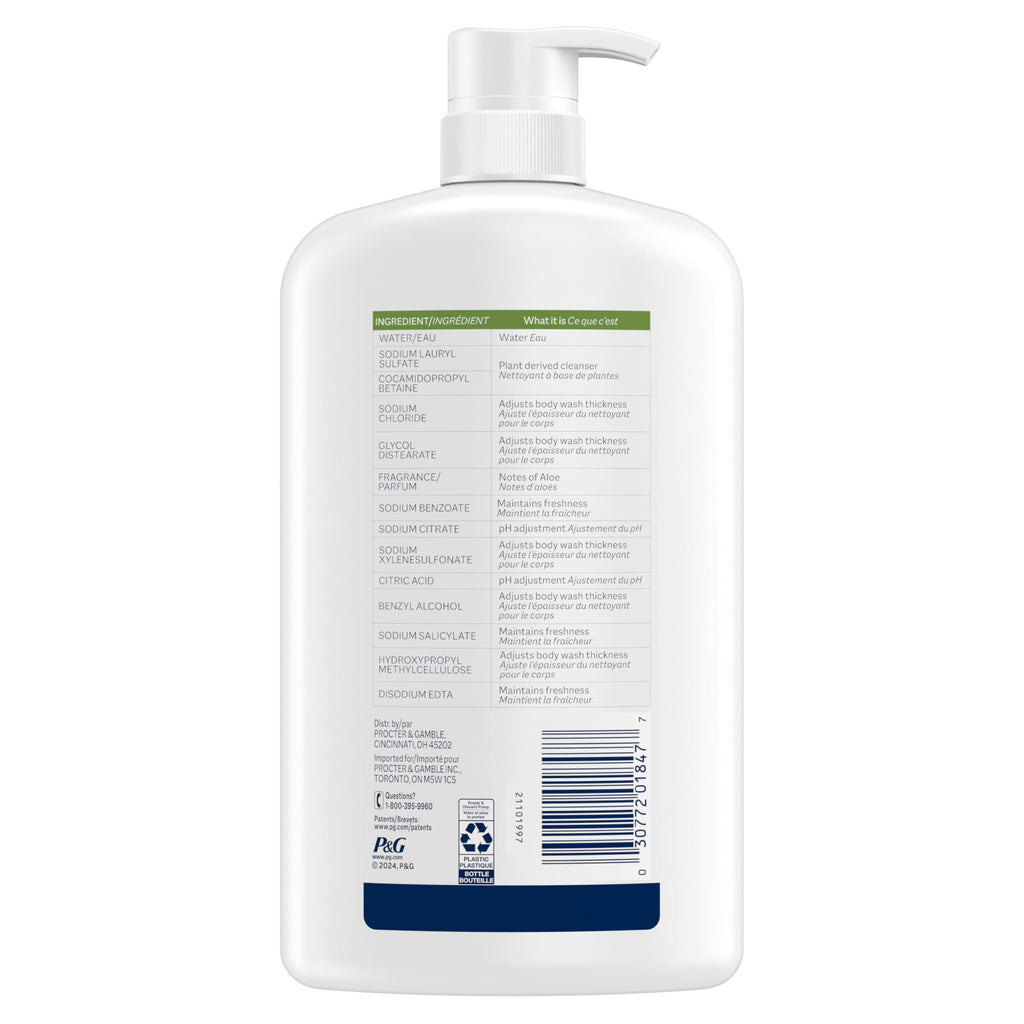 Ivory Body Wash, Designed for the Whole Family, Gentle Formula, Free of Dyes Heavy Perfumes Parabens Phthalates & Silicones