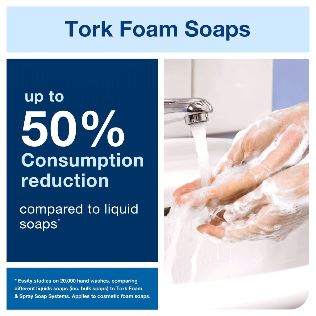 Tork Extra Mild Hand Washing Liquid Soap S4, No Fragrance added, 6 x 1L, 400031 Intuition Sensor Skincare Dispenser Stainless Steel S4, for Hand Soap & Sanitizer, Image Range, Pack of 4, 466100