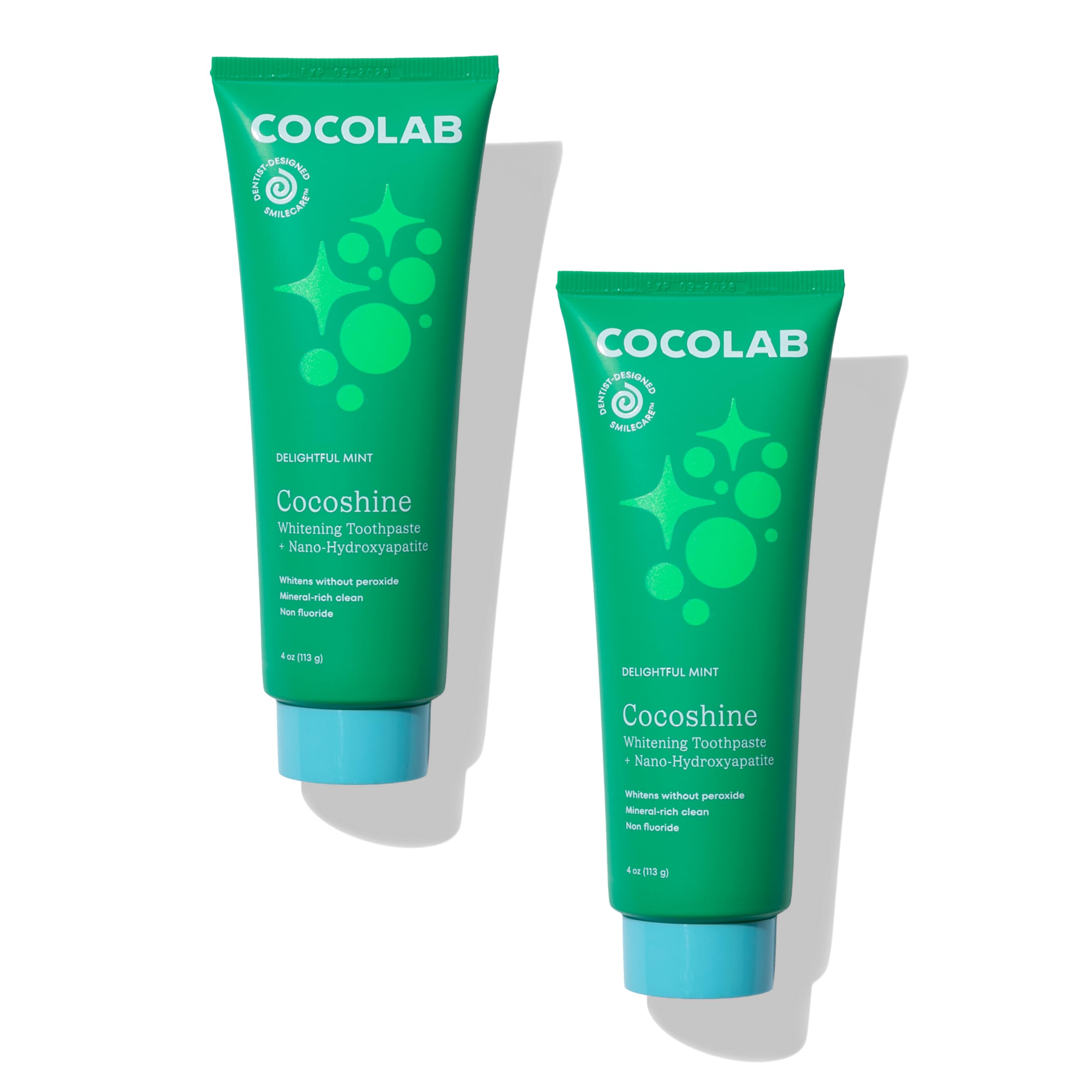 Cocoshine Teeth Whitening Toothpaste by Cocolab, Nano-Hydroxyapatite Toothpaste, Non-Fluoride with Xylitol and Coconut Oil, Gently Formulated for Sensitive Teeth, Adults and Kids