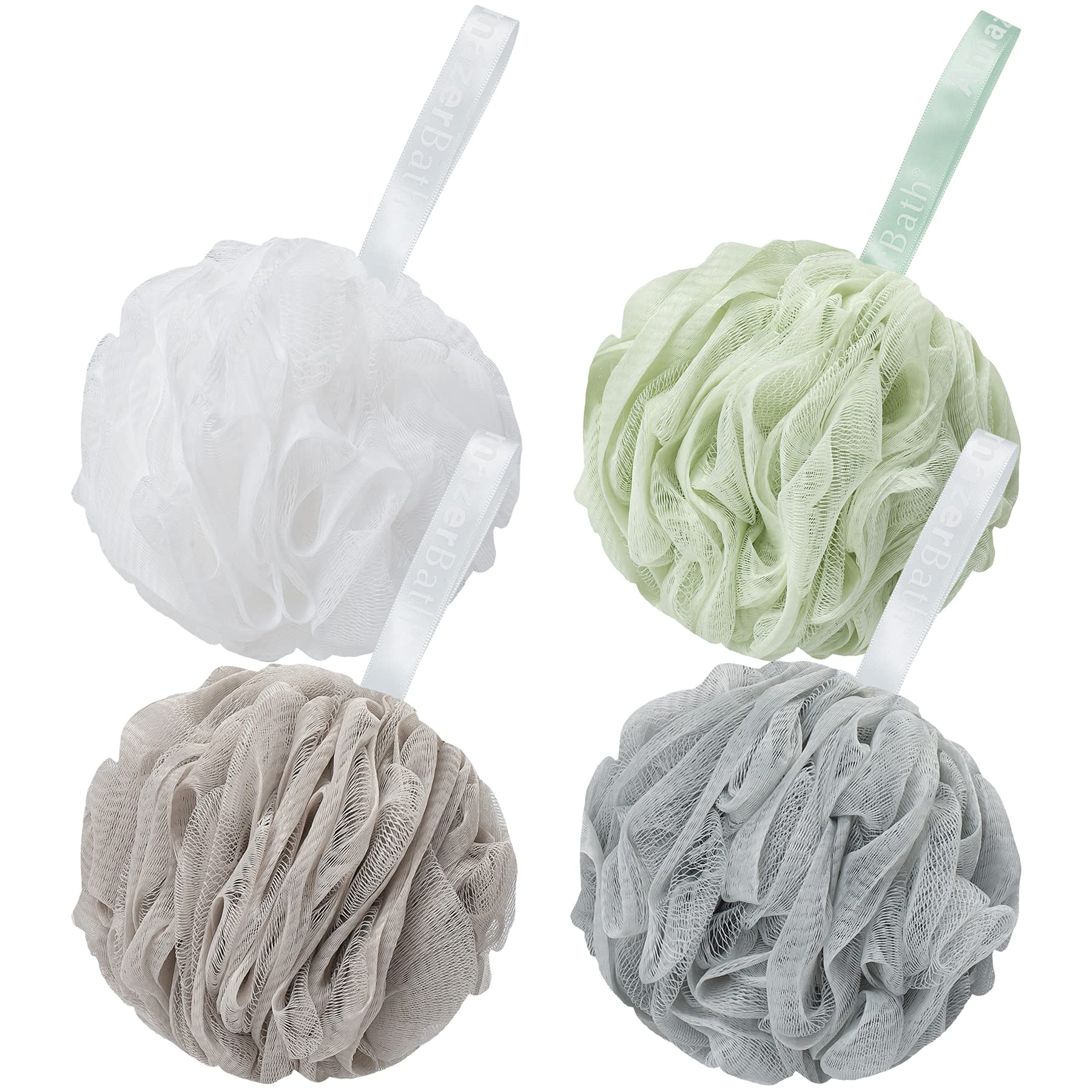 AmazerBath Loofah Sponge (Pack of 4)