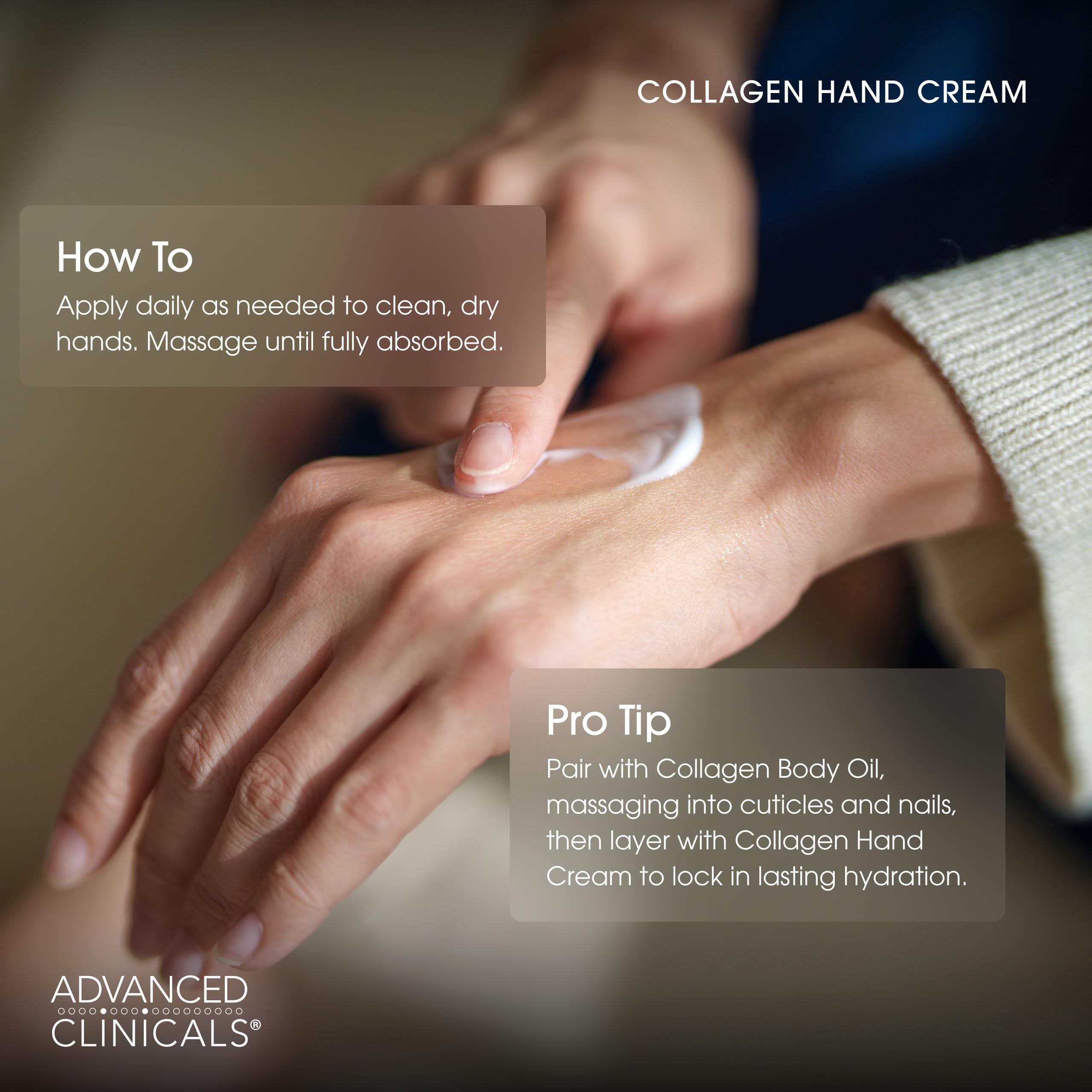 Advanced Clinicals Face, Hand, & Body Creams Skin Care Moisturizer Lotion For Dry Skin, Wrinkles, & Age Spots, Anti Aging Skin Care Cream