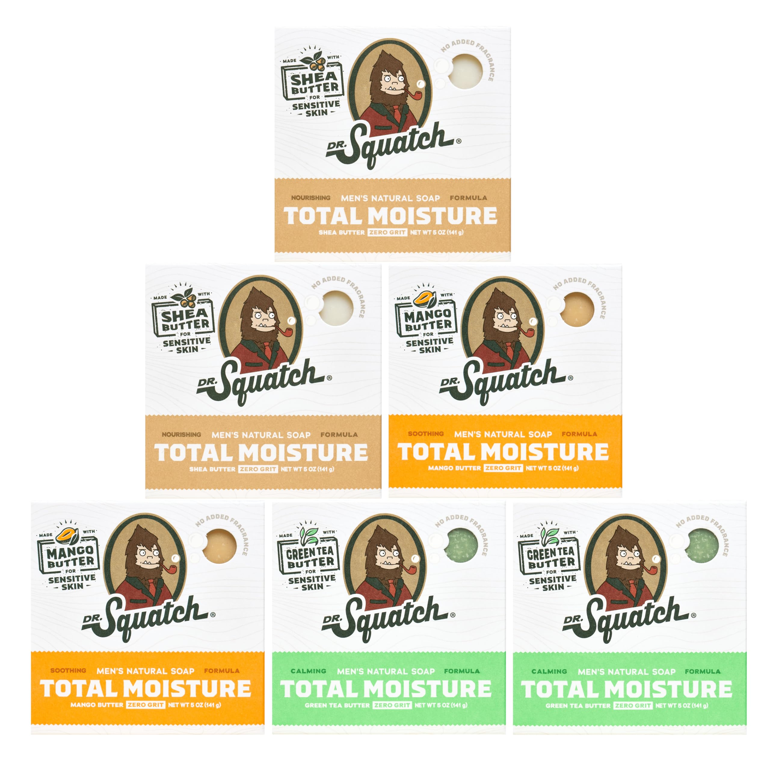 Dr. Squatch Natural Bar Soap for Men - Cold Process Soap with No Harsh Chemicals