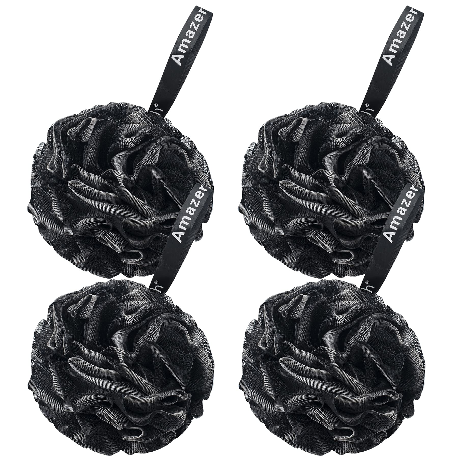 AmazerBath Loofah Sponge (Pack of 4)